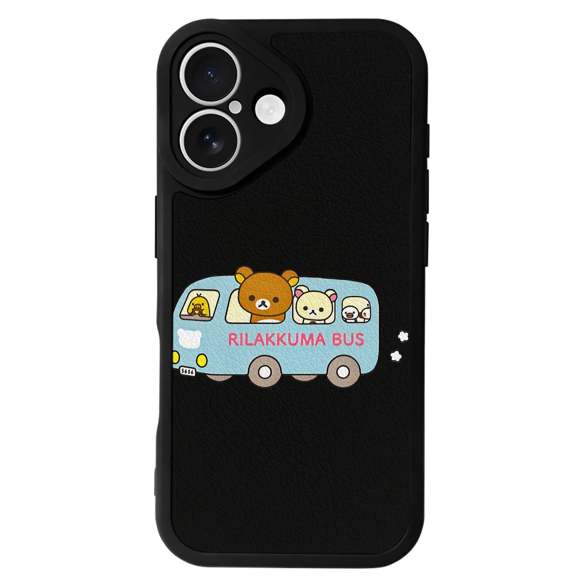 リラックマ (Rilakkuma) グッズ コリラックマ (Korirakkuma) - IPhone 16シリーズ対応 ・ シリコンスマホケース ・ レザー調 ・ 高精度フィット ・ 耐衝撃 ・ ワイヤレス充電対応 ・ 精密カット